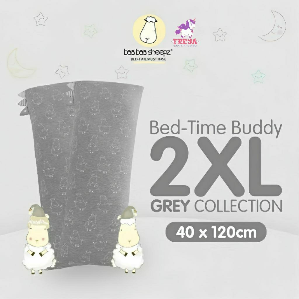 Baabaasheepz Bedtime Buddy XXL + Free Bedtime Buddy Case XXL - Bundling Bantal & Guling Baabaasheepz