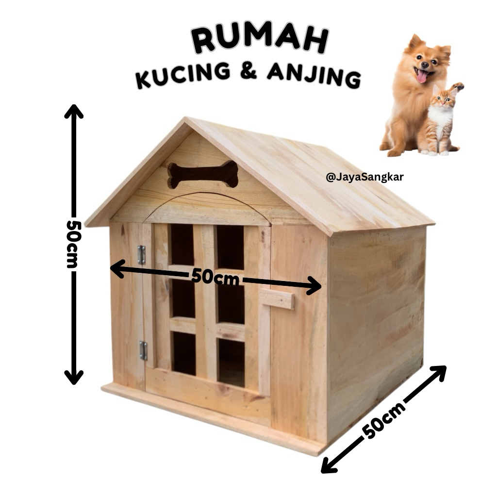 KANDANG BESAR JUMBO RUMAH KUCING DAN ANJING DENGAN PINTU
