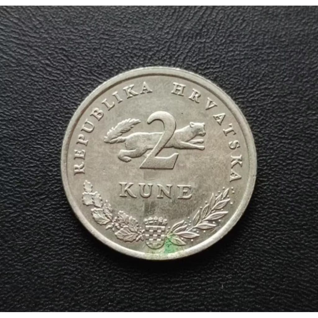 Koin 2 Kune 2003 Kroasia Koleksi Koin Asing Antik Lama Kuno Jadul Luar Negeri Mancanegara