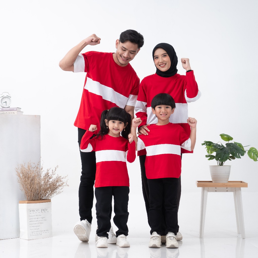Kiddee Saka Family Set - Baju Couple Keluarga - Kaos Busui Friendly