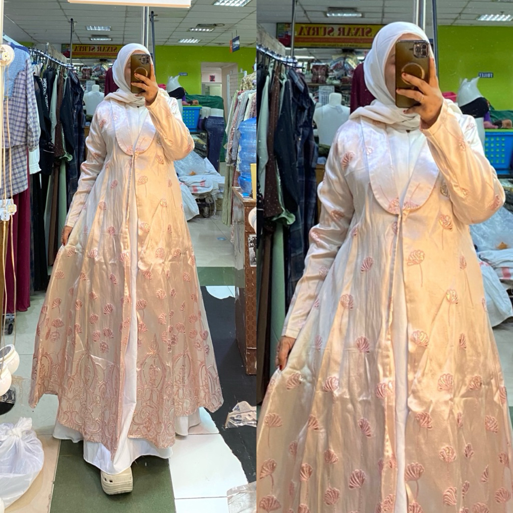 Gamis salvina katbor wanita muslim cod ready