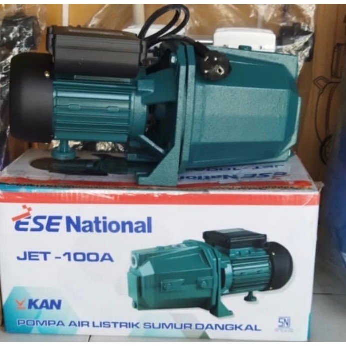 Pompa Air Pendorong Semi Jet Pump Non Otomatis 100 Watt National ESE JET 100 A