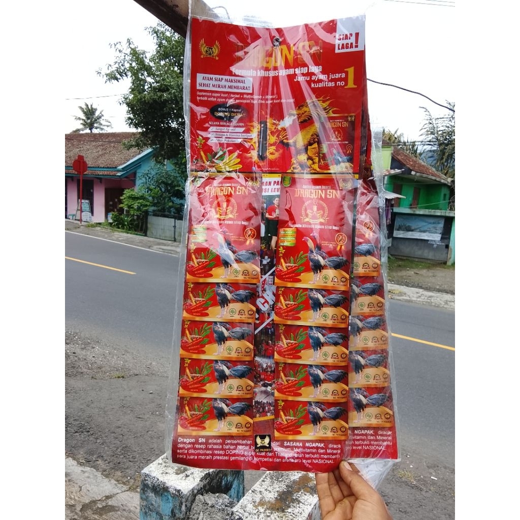 Dragon SN Original – Jamu Ayam Aduan 1 Renteng | Nafsu Makan & Tenaga Naik