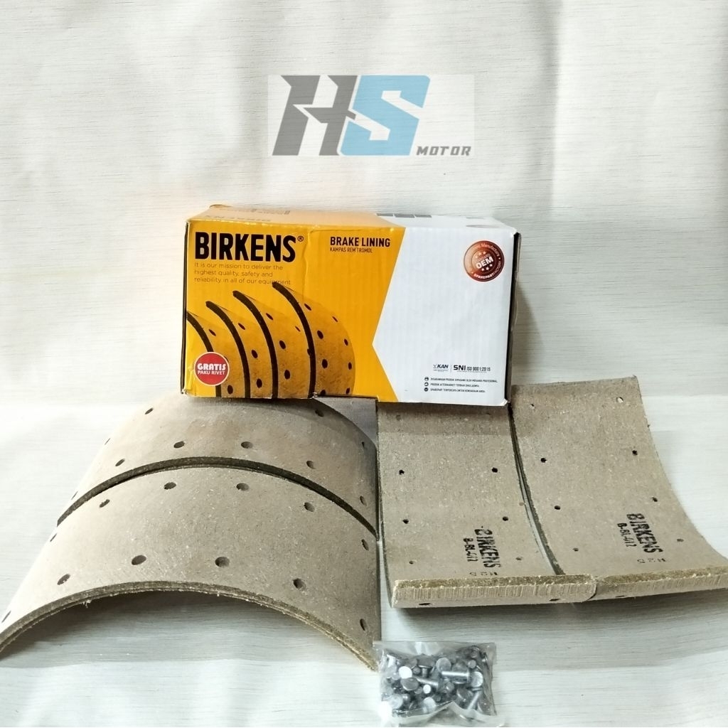 BRAKE LINING KAMPAS REM DEPAN BELAKANG MOBIL MITSUBISHI CANTER PS125 HDX PS136 HDX TURBO B-BL-012 / 