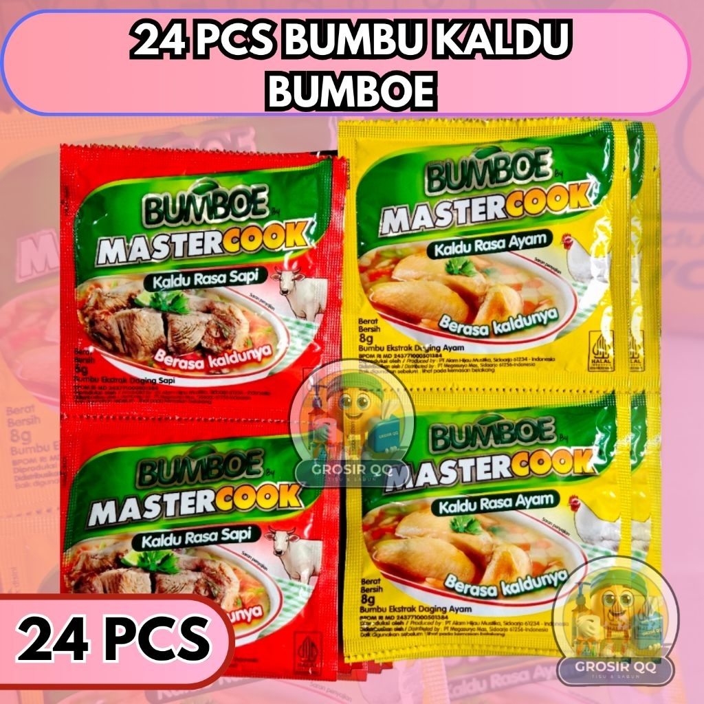 24 PCS BUMBU KALDU BUMBOE 8 GRAM RASA AYAM DAN SAPI