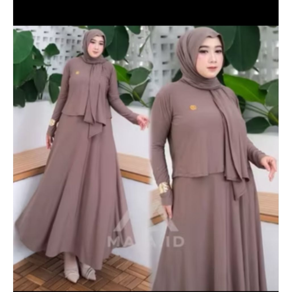 Yumna Set Rok Jersey Free Pasmina