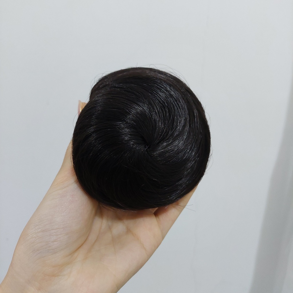 Sanggul Hitam Rambut Palsu (Preloved)