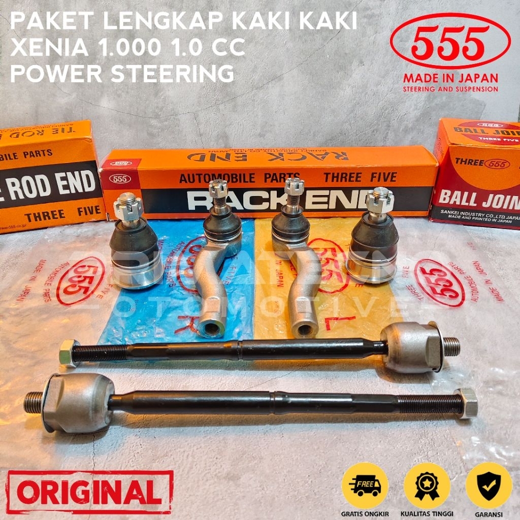 PAKET KAKI KAKI XENIA 1.0CC 1000CC XENIA POWER STEERING 2004-2011 TIE ROD + RACK END + BALL JOINT AS