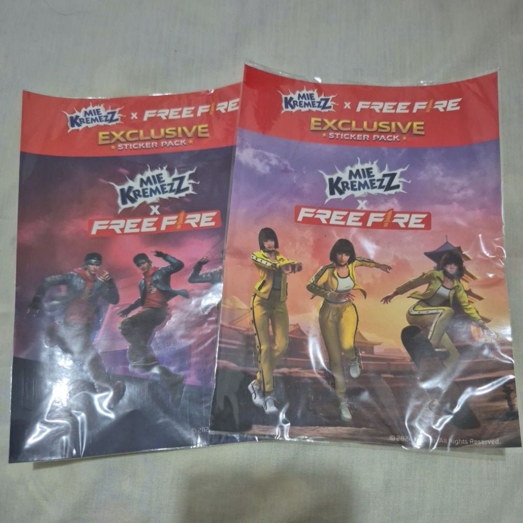 Stiker Mie KremeZ x FreeFire