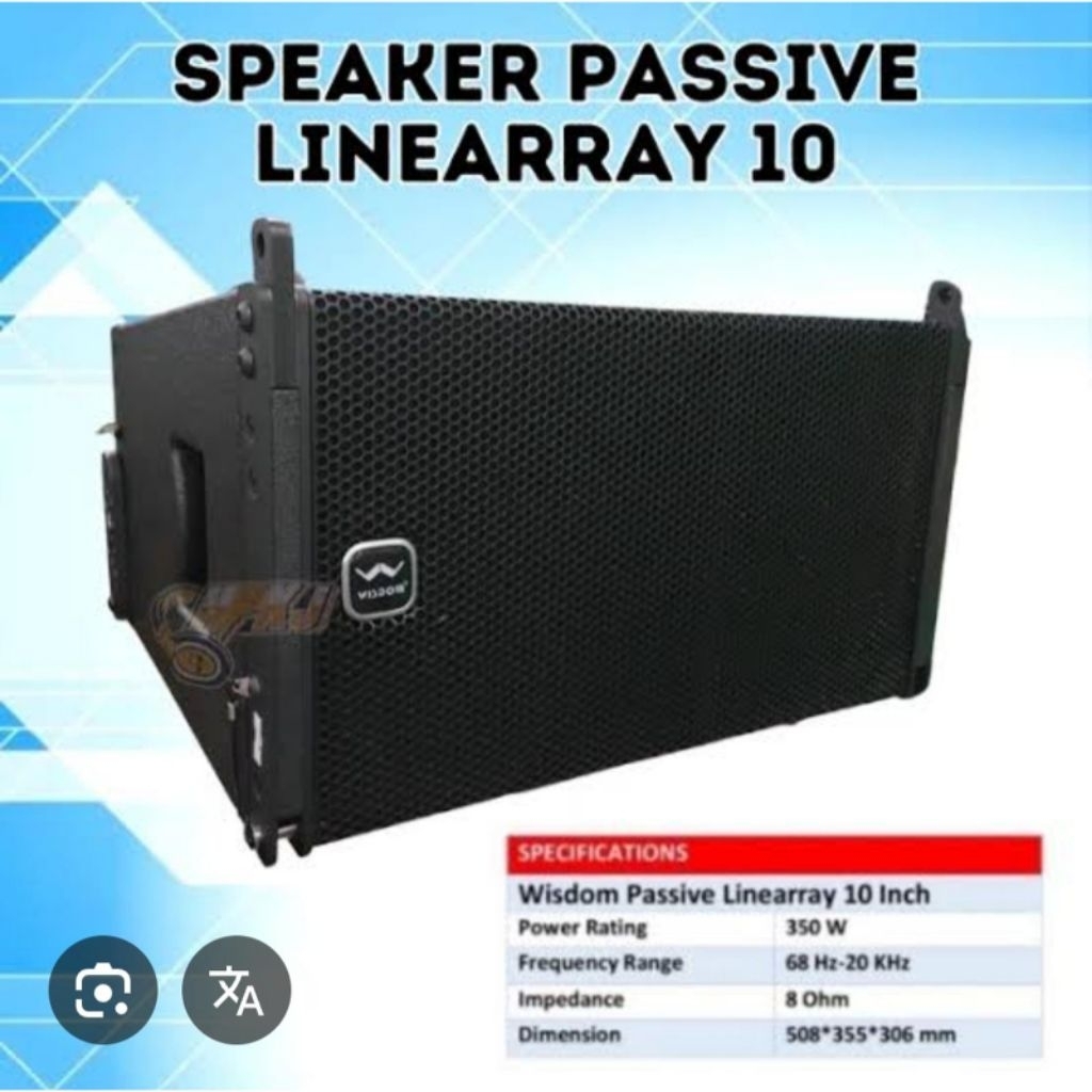 Speaker Wisdom TX110 Speaker Line Array 10"inch Pasif Speaker Wisdom TX 110