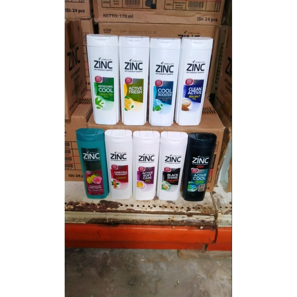 Zinc shampo anti ketombe botol 170 ml/shampo anti ketombe