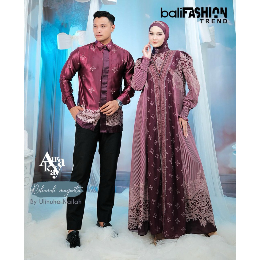 AURAKAY GAMIS DRESS ROHANA SET HIJAB ORI BY AURAKAY