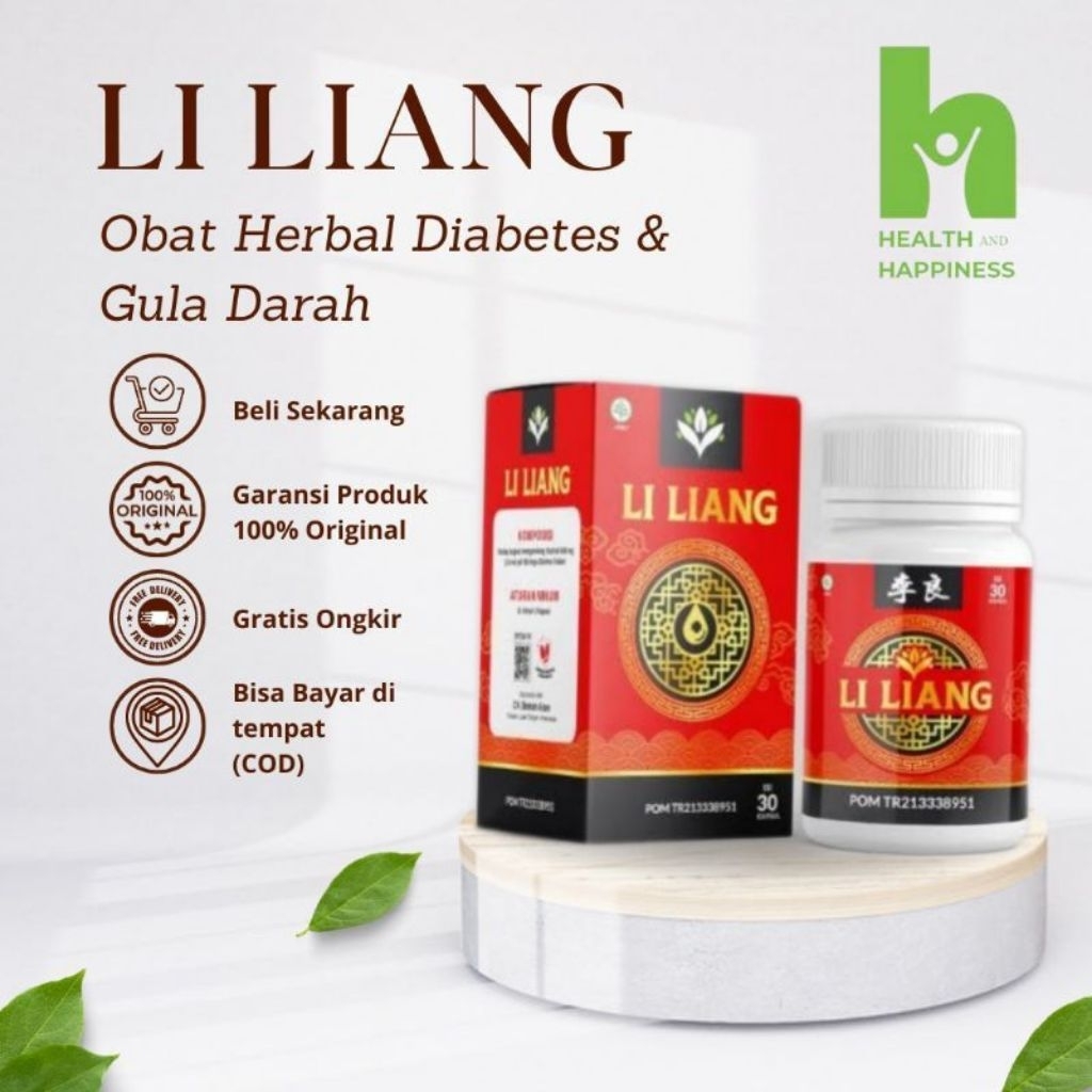 LI LIANG MEMBANTU SEMBUHKAN DIABETES ( ISI 30 KAPSUL LI LIANG)