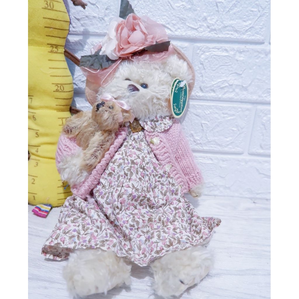 Boneka Vintage Teddy Bear The Bearington Collection Plush Bear DAISY & BELLE 14" Jointed Bear #1069