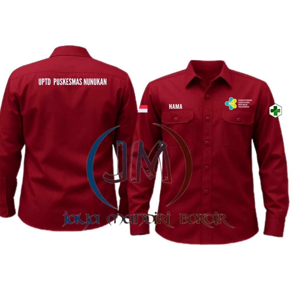 KEMEJA PUSKESMAS BORDIR || KEMEJA TEAM GERAK CEPAT || KEMEJA UPTD PUSKESMAS BORDIR || KEMEJA KEMENKE