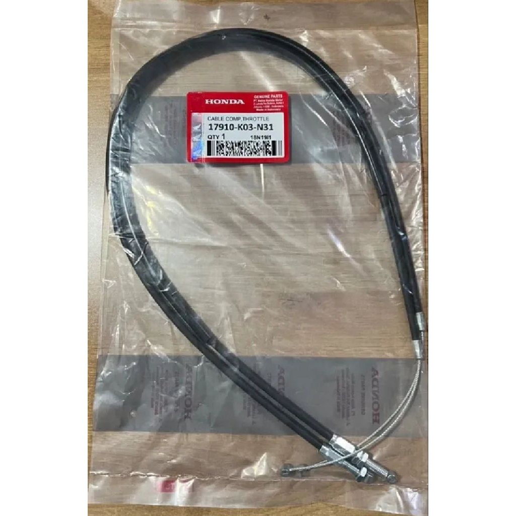 KABEL GAS TALI GAS HONDA REVO FI REVO 110 FI ISI 2 A+B ATAS BAWAH SET