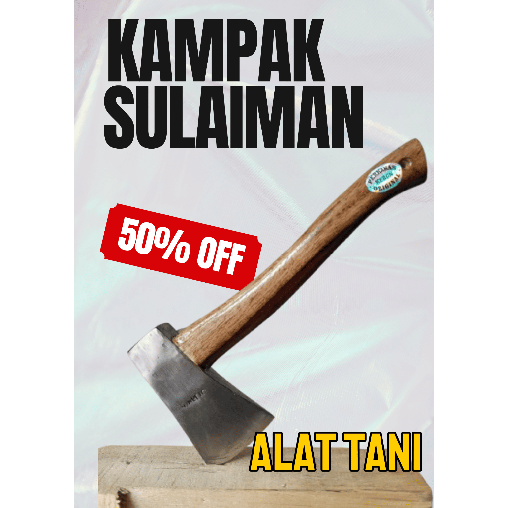 Kampak Sulaiman originaal bahan baja per 100% kokoh cacah tulang dan tebas kayu peralatan rani