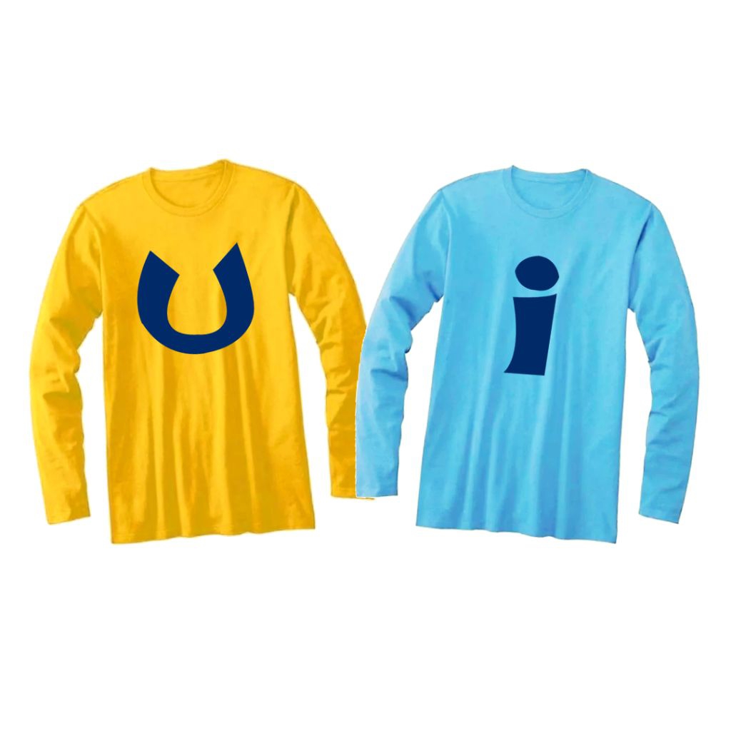 Kaos Upin Ipin Lengan Panjang - Icon Upin & Ipin - U dan I - By kvnstore