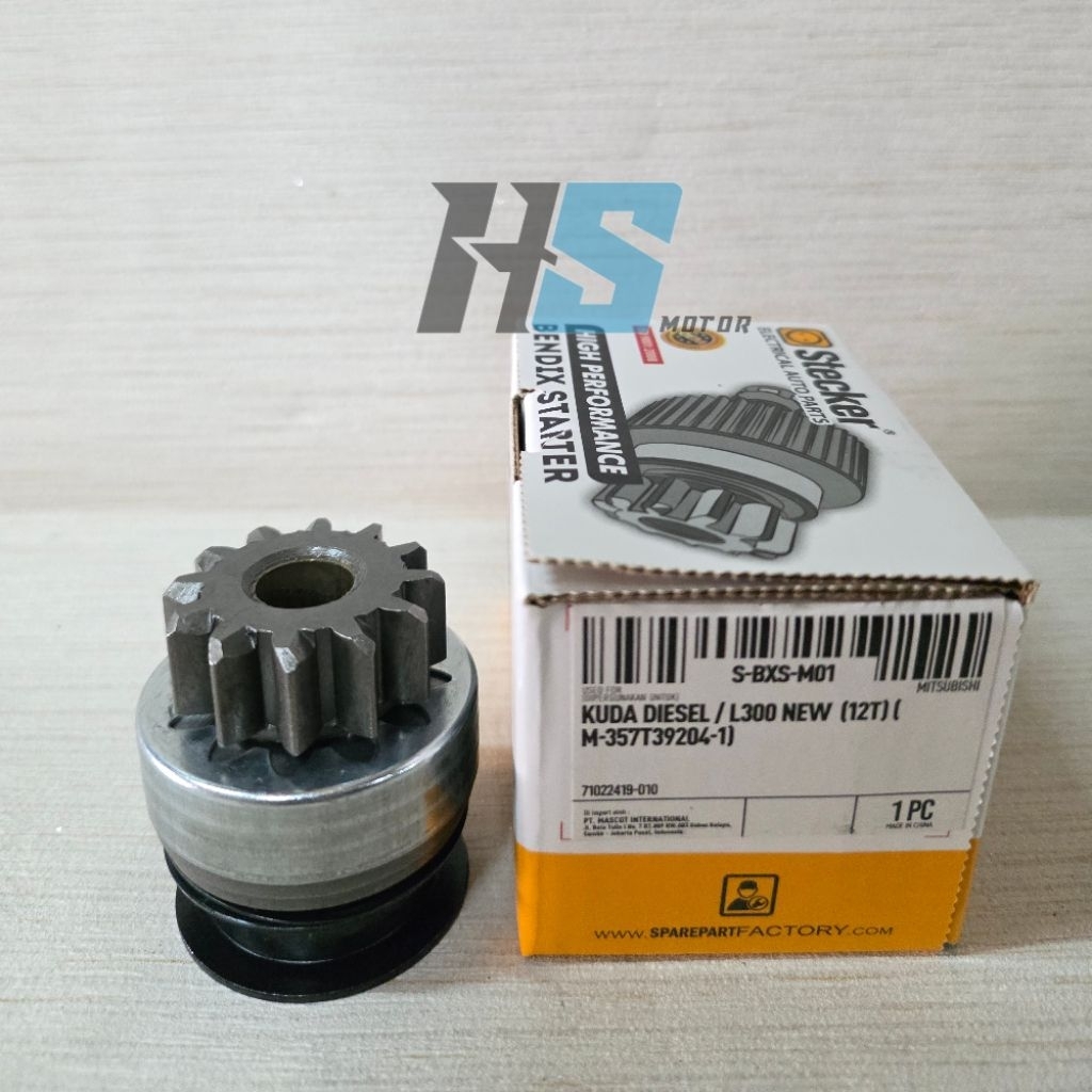 BENDIX STARTER 12T GIGI 12 MOBIL MITSUBISHI KUDA DIESEL L300 NEW S-BXS-M01 STECKER ORIGINAL PARTS