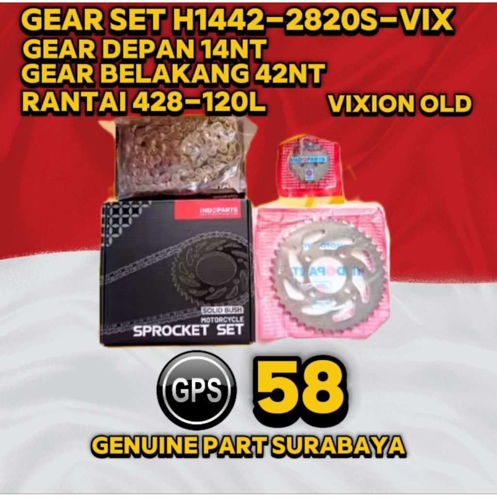 Gear Set Vixion Old (VIX) Original Indopart
