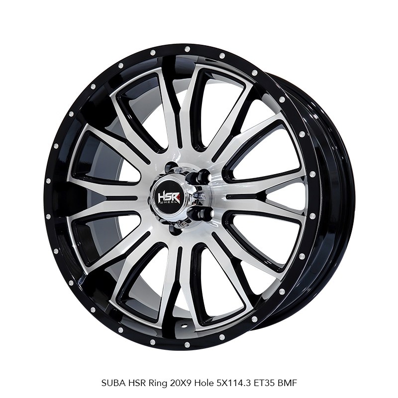 Paketan Velg Ban R20 Buat Crv Ukuran Ban 255 45 R20 Accelera Hsr Suba Black Polish
