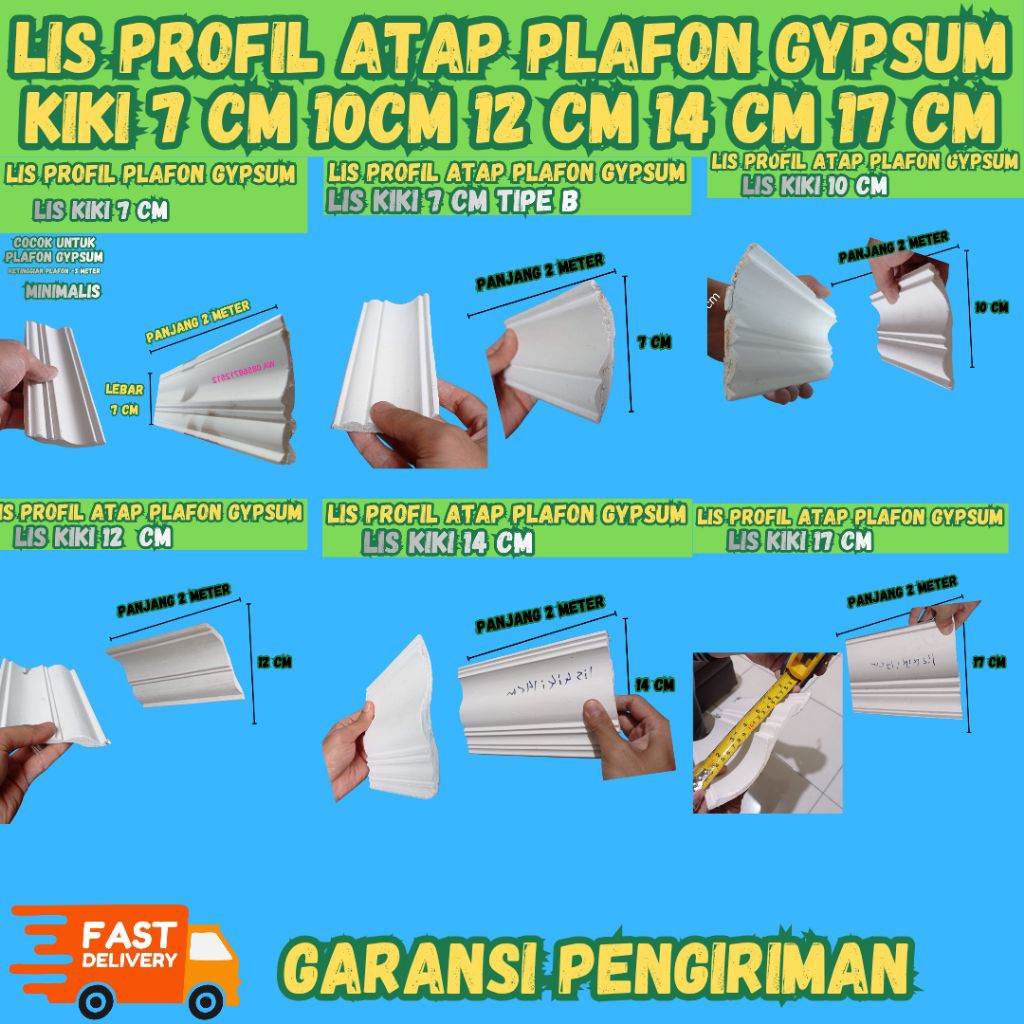 Lis/Les Atap Plafon Rumah Gypsum Model kiki