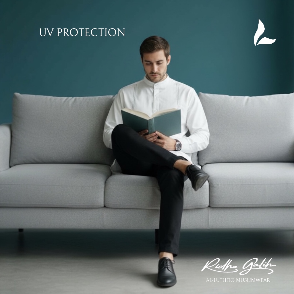 Al-Luthfi | Baju Koko Lengan Panjang Tangan Manset