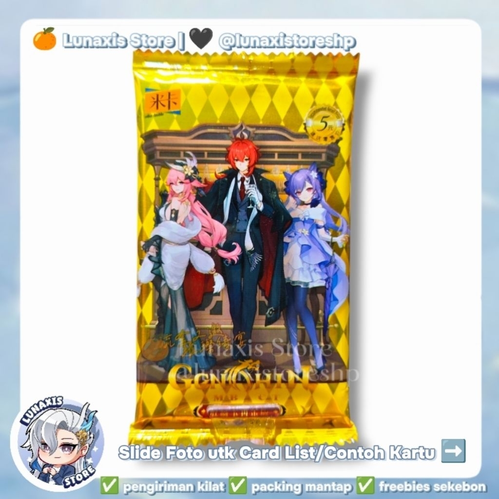 Pack Booster Kartu Koleksi Game Genshin Impact Mika Vol 6 Collectibles Anime Card ACG CCG TCG