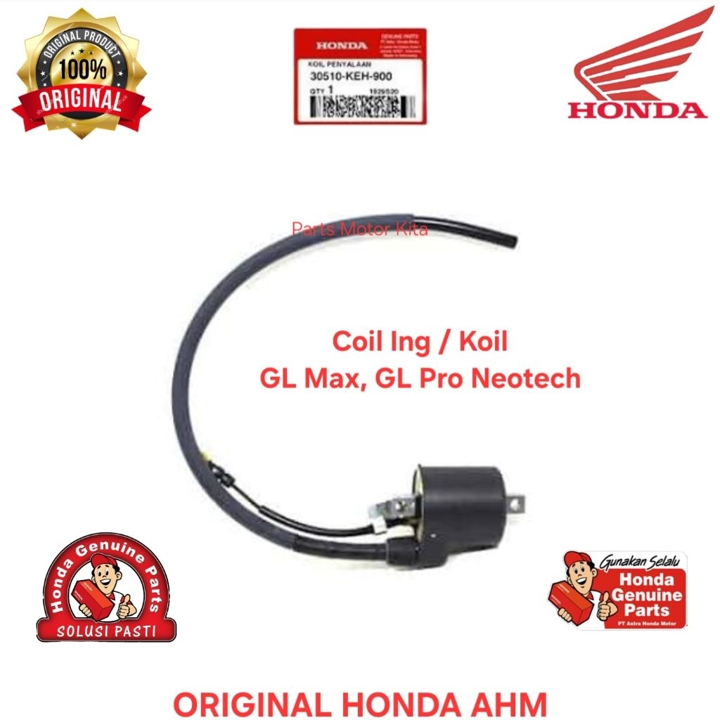 30510KEH900 Coil Ing Koil Pengapian Honda GL Max, GL Pro Neotech Original AHM