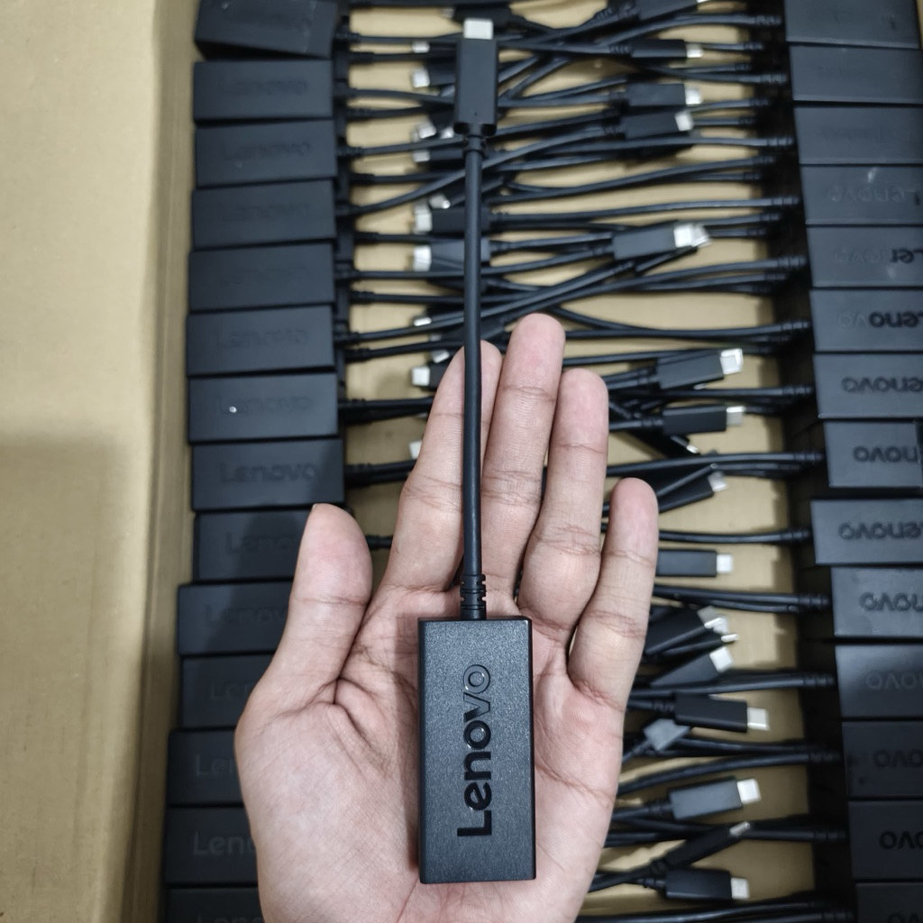 Lenovo USB Type-C to VGA Adapter Original | Converter USB C ke VGA Proyektor Monitor