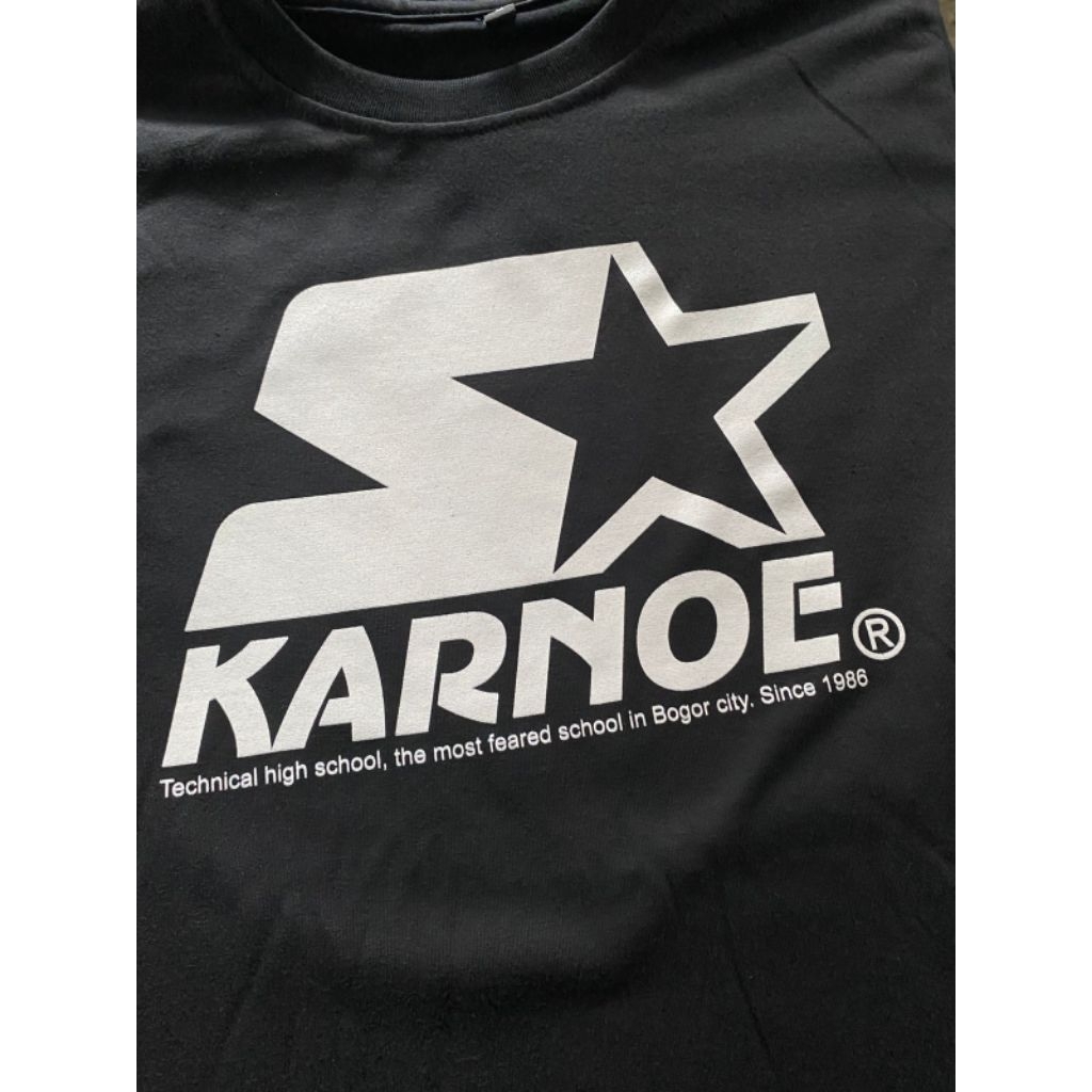 Kaos distro KARNOE Karya Nugraha 16 katun combed 30s