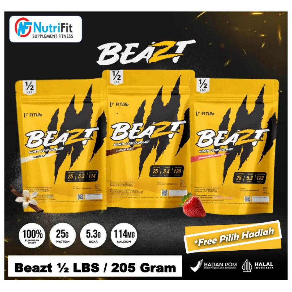 Beazt Whey Protein Fitlife 205 Gram
