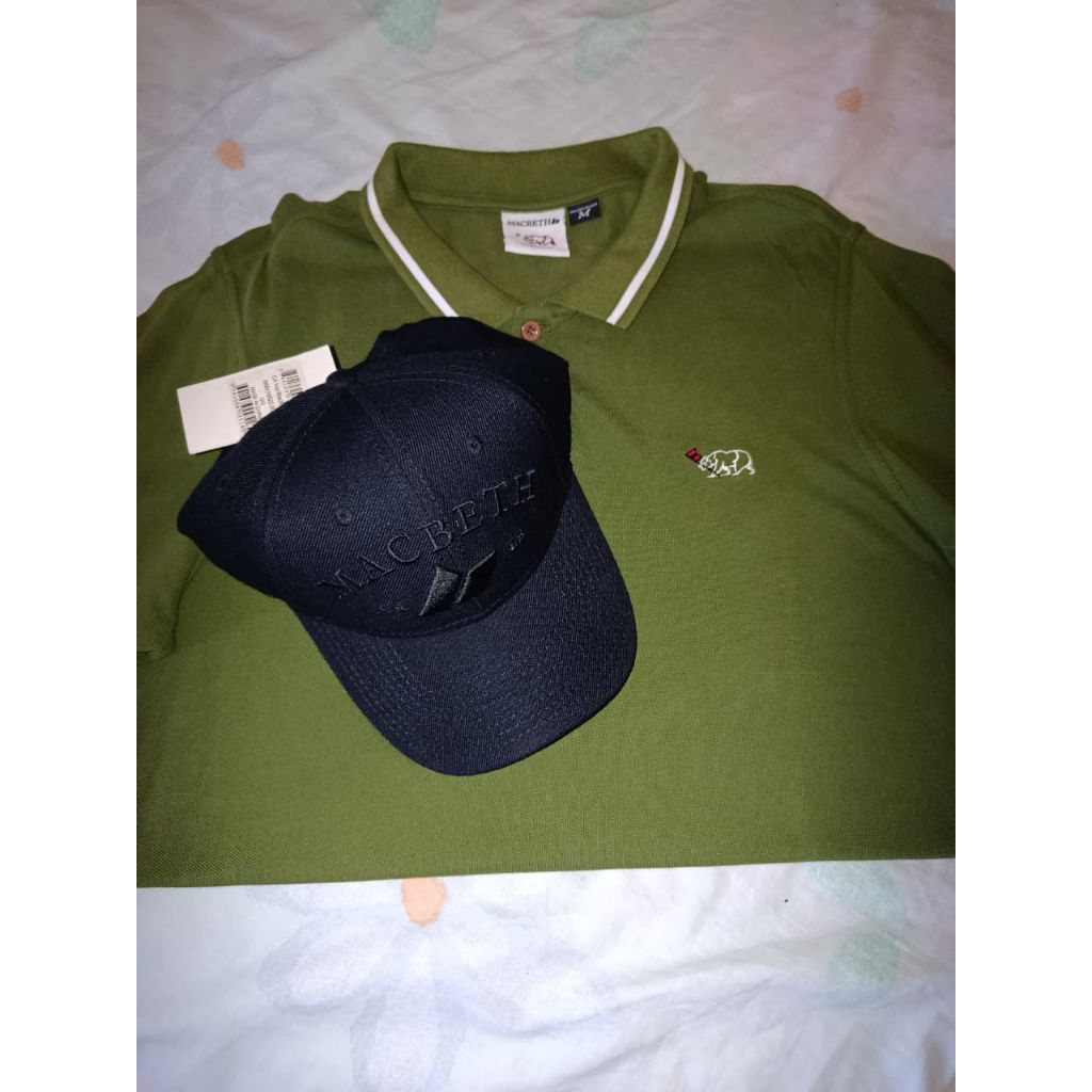 Rare Combo Polo shirt Macbeth dan topi Macbeth BNWT