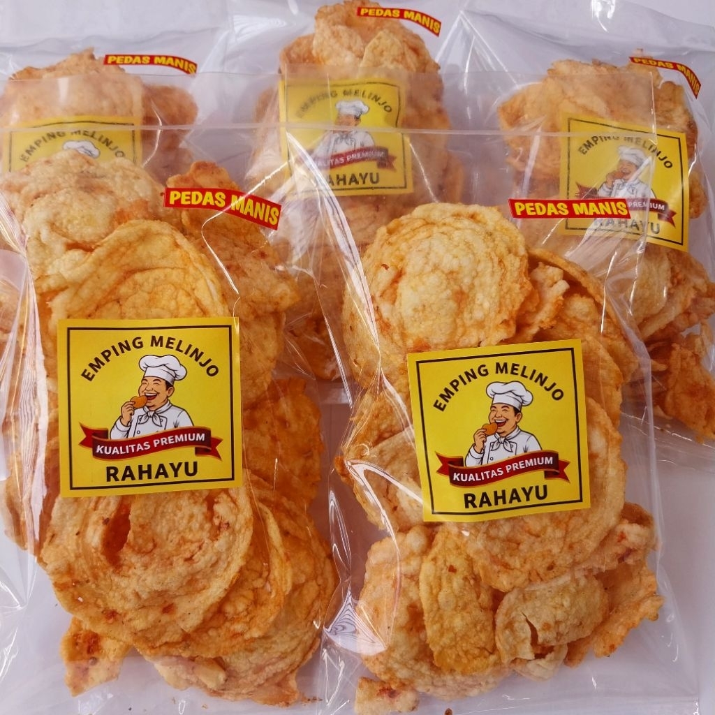 EMPING MELINJO / BELINJO RASA PEDAS MANIS CAP " RAHAYU " KUALITAS PREMIUM RENYAH TIDAK KERAS