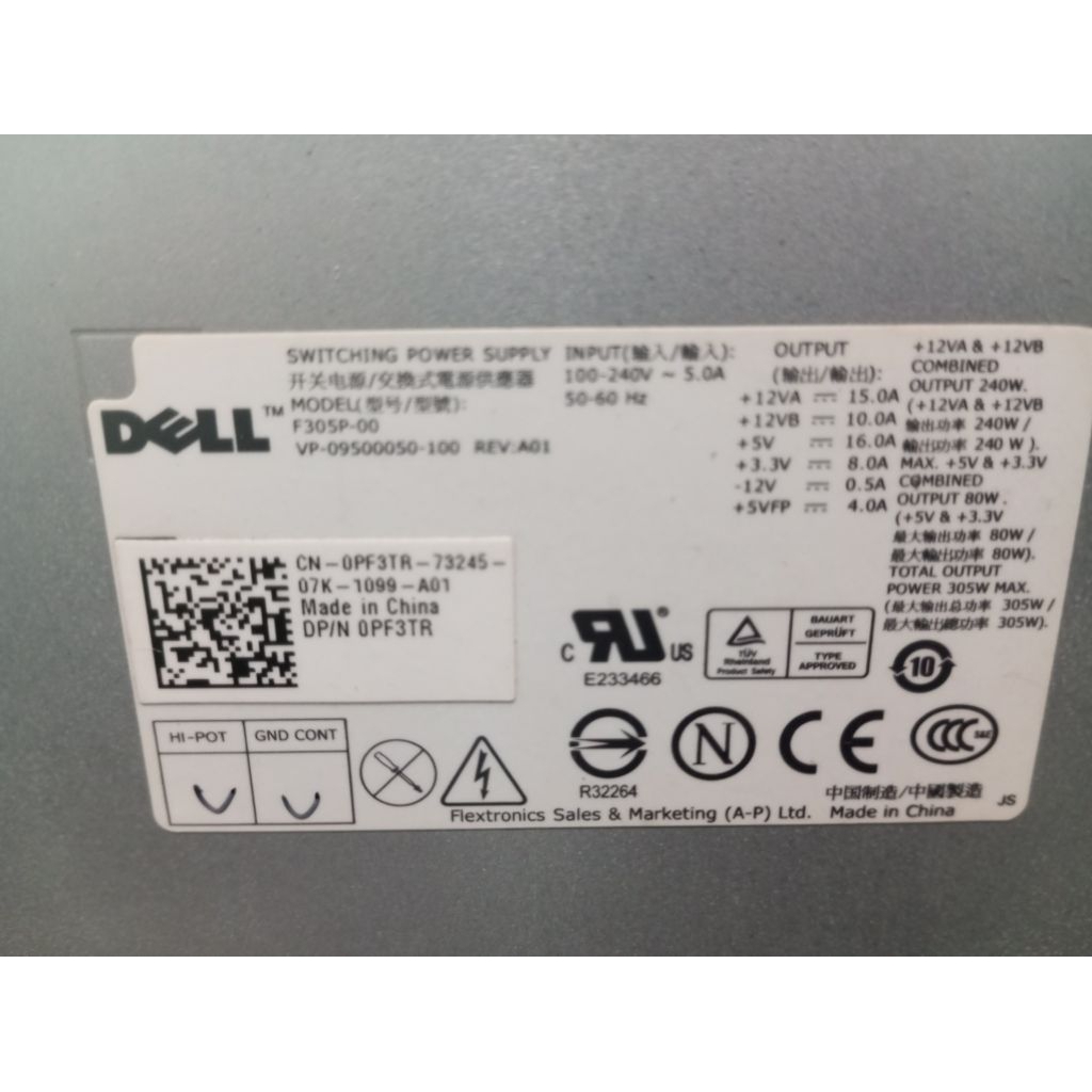 psu power supply cpu built up dell