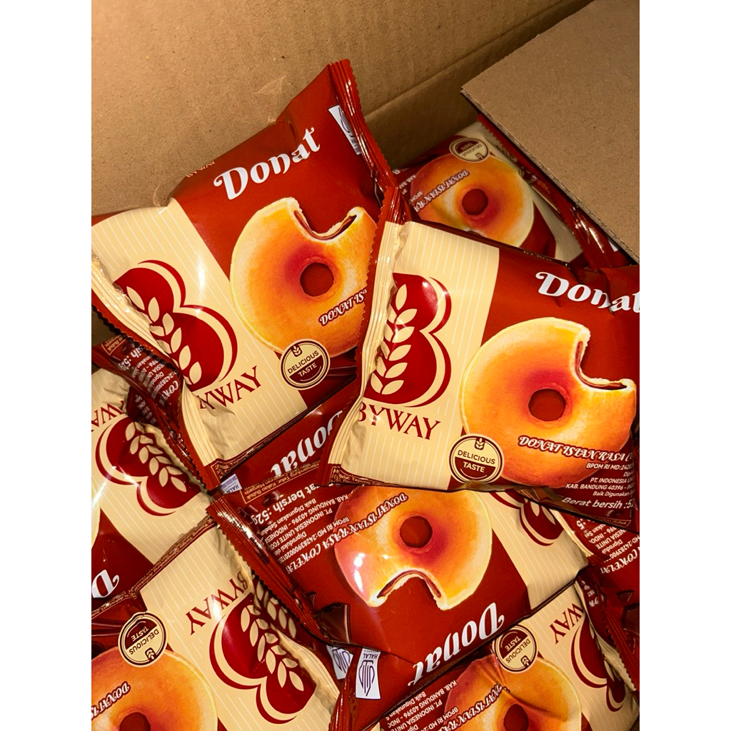 Roti Donat BYWAY 1/2 dus isi 30pcs