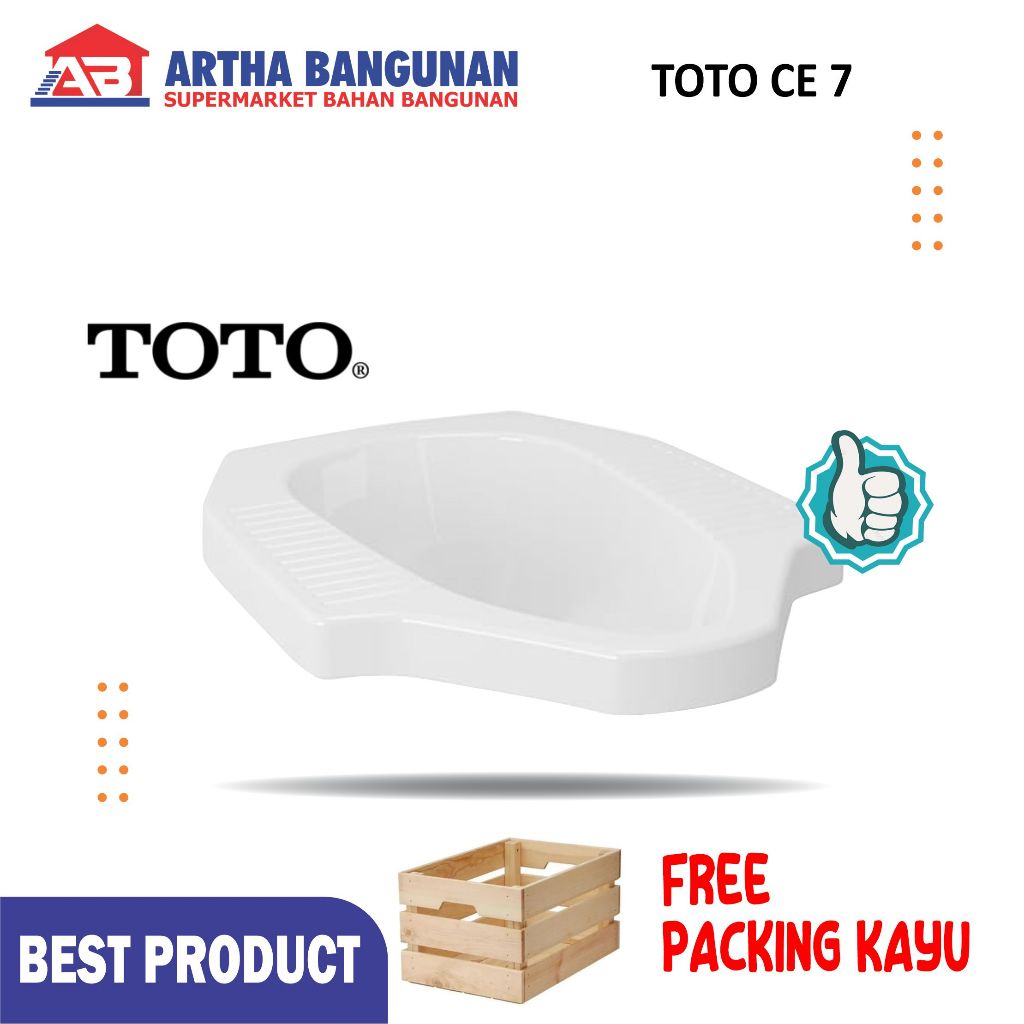 TOTO CLOSET JONGKOK CE 7 PUTIH / BEIGE / PINK / IVORY / GREEN / MANHATTAN