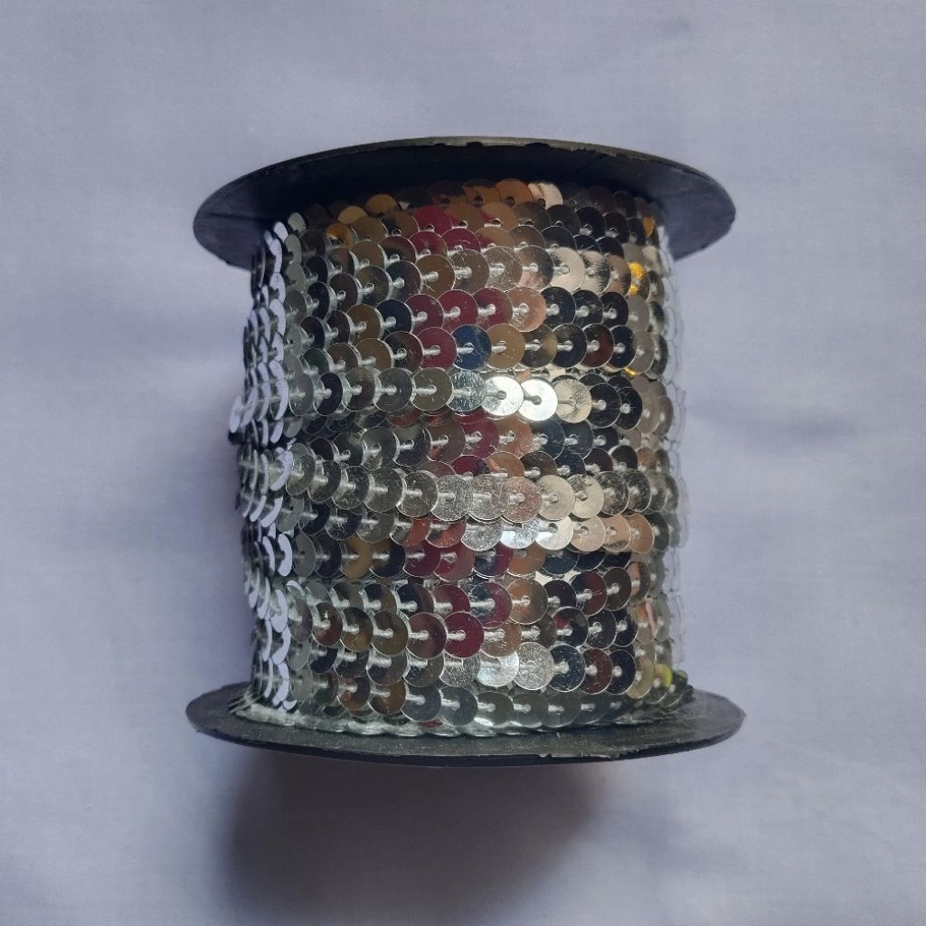 Payet Renteng Piringan Bulat 6mm Ramboci / Squin Rantai