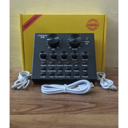 Sound card V8 / Mixer Bluetooth SoundCard V8 Audio Usb External