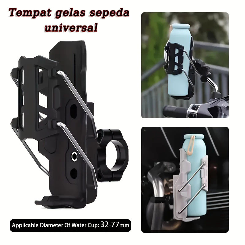 [COD]Tempat Minum Botol Motor Mounting Spion Universa/Bottle Holder Motor Tempat Botol Motor Univers
