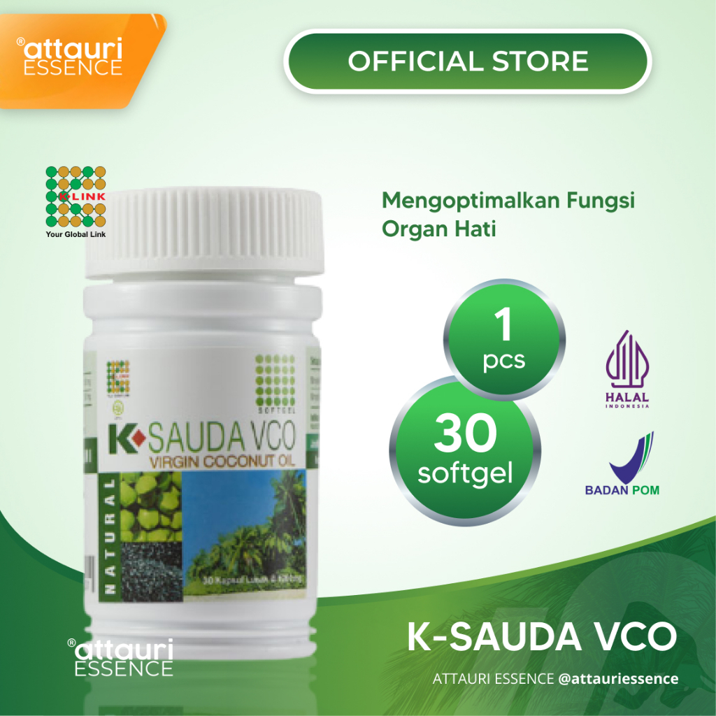 K-SAUDA VCO Virgin Coconut Oil K Link - 30 Softgel