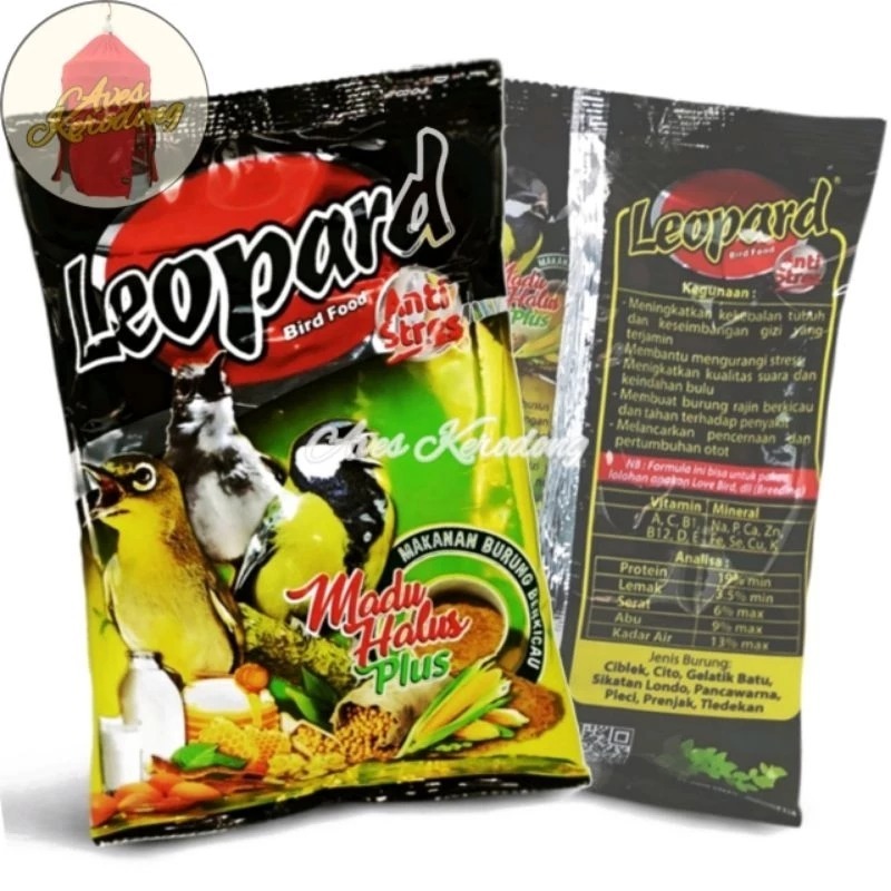 Pakan Voer Burung Madu Halus Plus Leopard Untuk Pleci Ciblek Pur Pakan Burung Leopard
