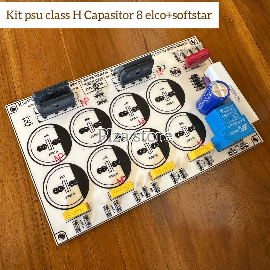 Kit psu class H 8 elco komplit Softstart anti jeglek bahan fiber