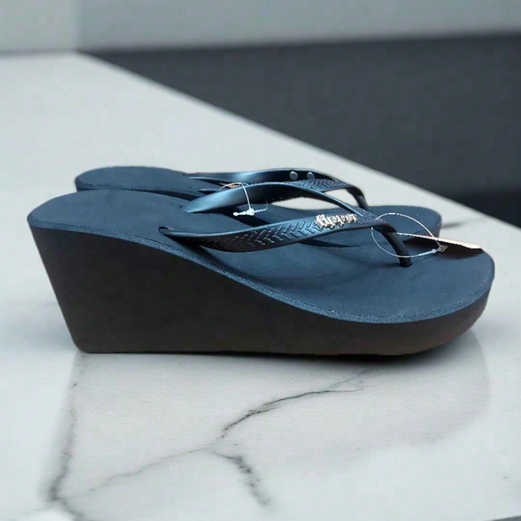 FIPPER WEDGES BLACK / BLACK