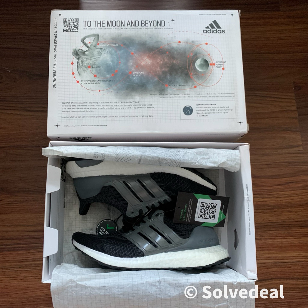 Sepatu Adidas Ultraboost 5.0 DNA NASA Black Carbon - Original Baru