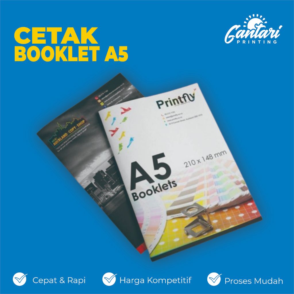 Cetak Booklet A5 - Cetak Compay Profile - Print Buku-Staples Tengah A5 buku A5 berwarna