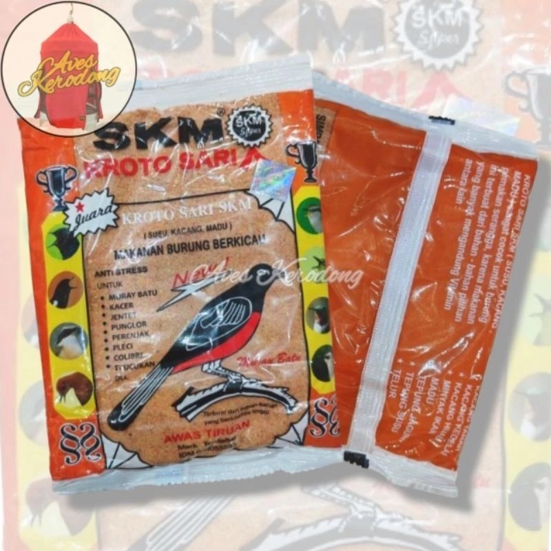 Pakan Burung Skm Kroto Sari Voer Pur Halus Pakan Burung Skm