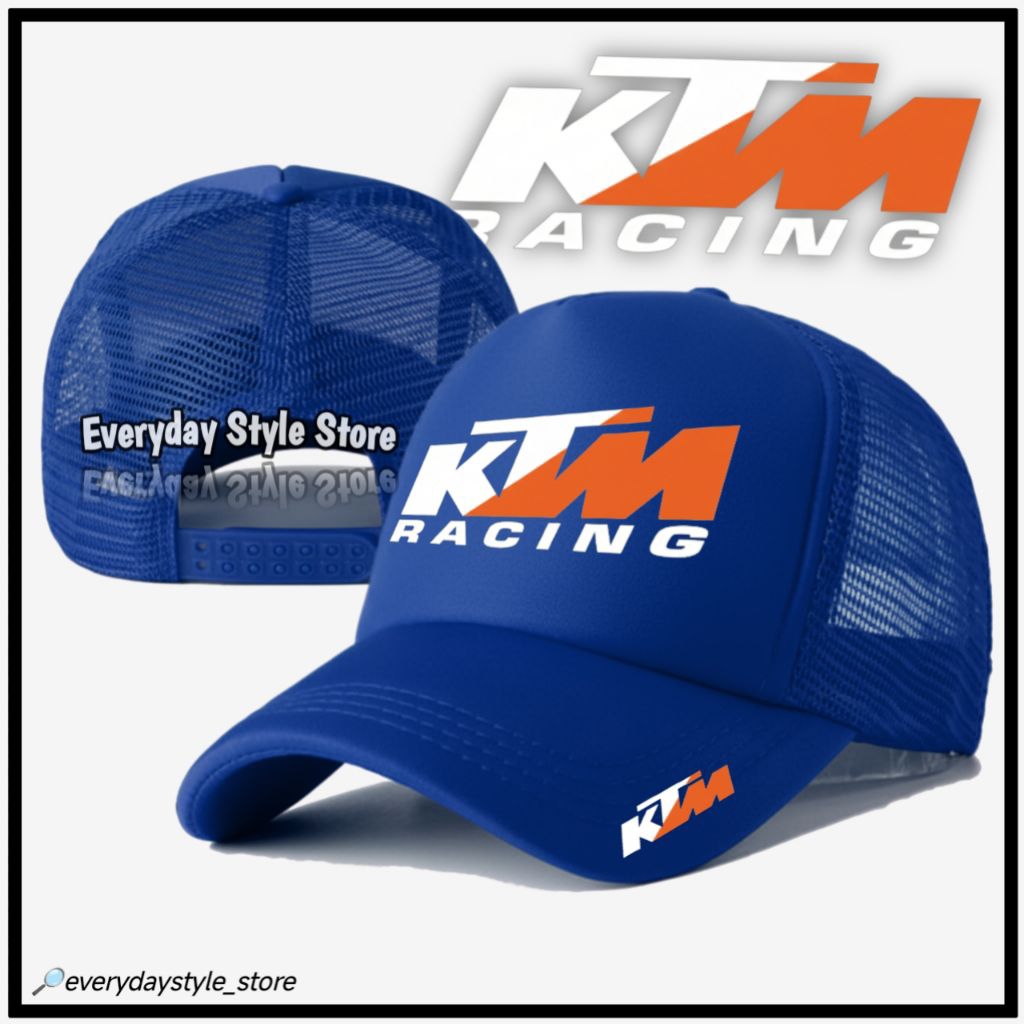 Topi KTM RACING Trucker /Topi Jaring Race Balap /Topi Jala Supermoto Motocross Moto Gp MX