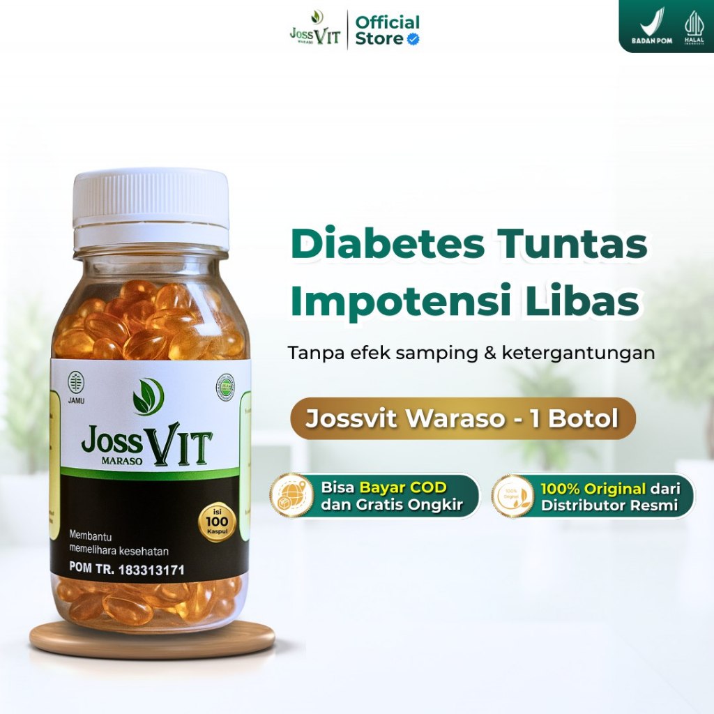 Jossvit Obat Impoten dan Diabetes Ampuh Ekstrak Habbatussauda 100% Terjamin Orignal Bisa COD