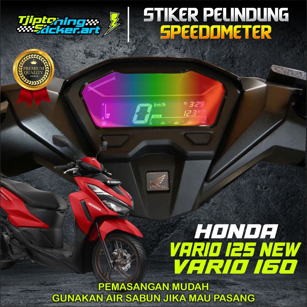 STIKER SPEEDOMETER TRANSPARAN VARIO 125 2025 - 160 NEW -  BEBAS CUSTOM